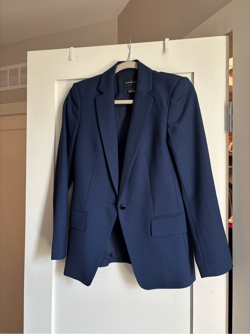 Club Monaco Navy Borrem Blazer